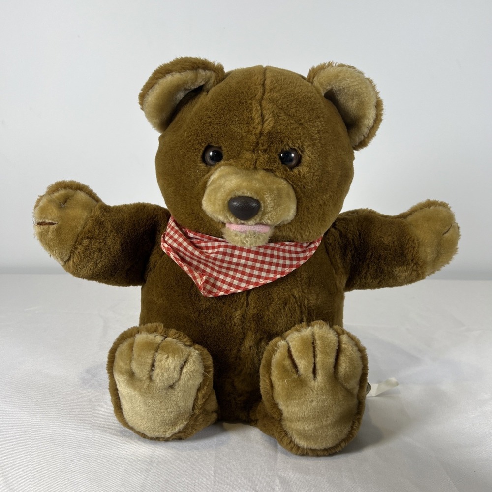 RARE! JABBEE  Storyteller, Talking Plush Bear; Revco D. S. Inc 14" Tall Untested